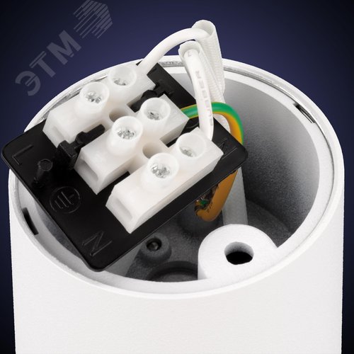 Светильник накладной, ARTON, цилиндр, 55х55х100мм, GU10, алюминий, белый - фото 5