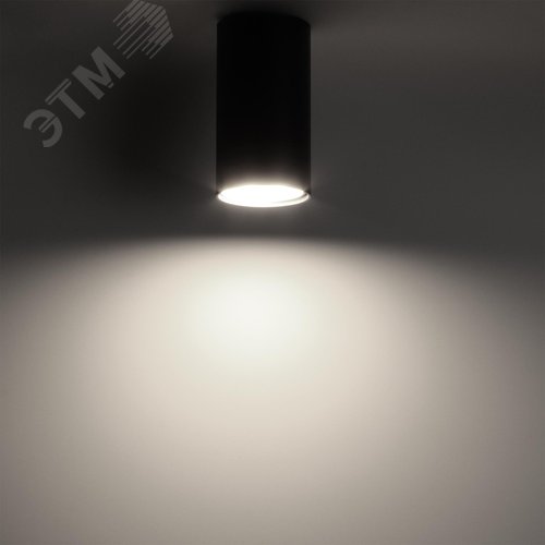 Светильник накладной, ARTON, цилиндр, 55х55х100мм, GU10, алюминий, черный - фото 3