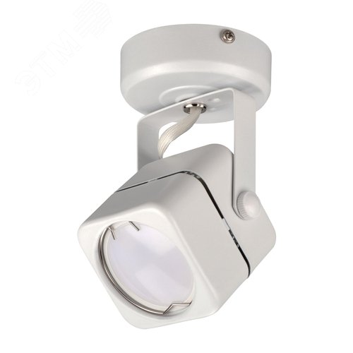 Светильник накладной, ARTON, поворотный, квадрат, 60x60x60мм, GU10, металл, белый - фото 1