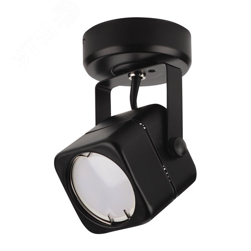 Светильник накладной, ARTON, поворотный, квадрат, 60x60x60мм, GU10, металл, чёрный - фото 1