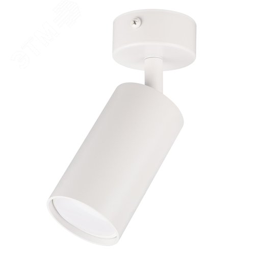 Светильник накладной, ARTON, поворотный, цилиндр, 55х55х100мм, GU10, алюминий, белый - фото 1