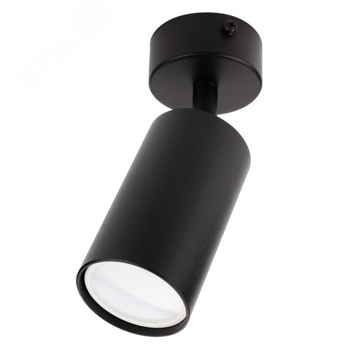 Светильник накладной, ARTON, поворотный, цилиндр, 55х55х100мм, GU10, алюминий, черный - фото 1