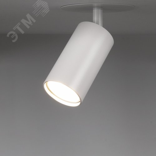 Светильник встраиваемый, ARTIN, поворотный, цилиндр, 55х55х100 мм, GU10, алюминий, белый - фото 3