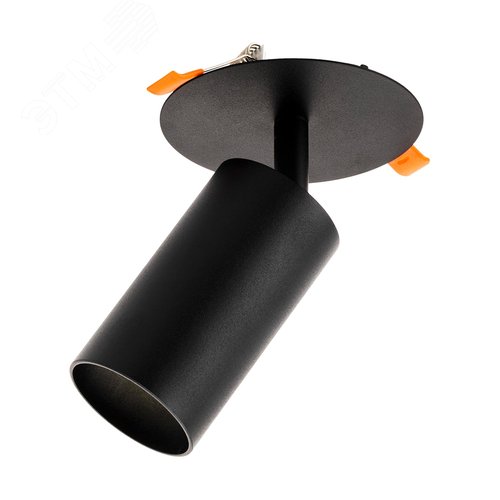 Светильник встраиваемый, ARTIN, поворотный, цилиндр, 55x55x100мм, GU10, алюминий, черный - фото 1