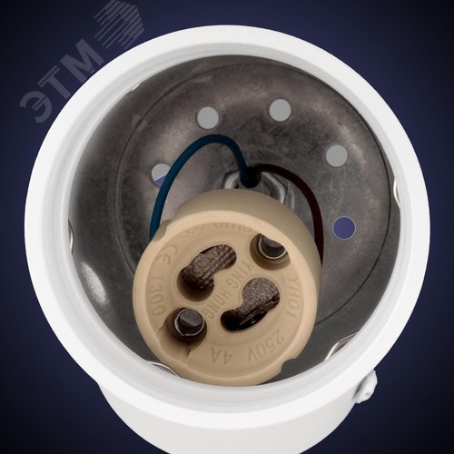 Светильник накладной, ARTON, поворотный, цилиндр, 55х55х100мм, GU10, алюминий/стекло белый - фото 6