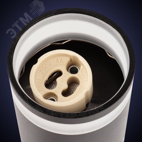 Светильник накладной, ARTON, поворотный, цилиндр, 55х55х100мм, GU10, алюминий/стекло, черный - фото 6