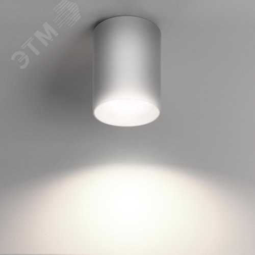 Светильник накладной, ARTON, цилиндр, 80х80х100мм, GU10, алюминий, белый - фото 3