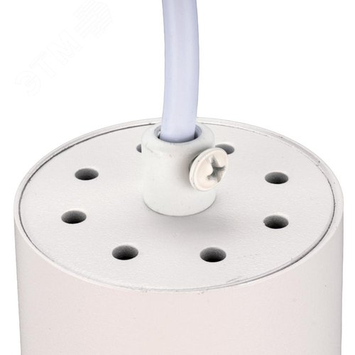 Светильник подвесной, ARTON, цилиндр, провод 1м, 55х55х100мм, GU10, алюминий, белый - фото 3