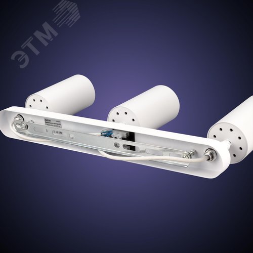 Светильник накладной, ARTON, поворотный, цилиндр, 350x55x160мм, 3хGU10, алюминий, белый - фото 5