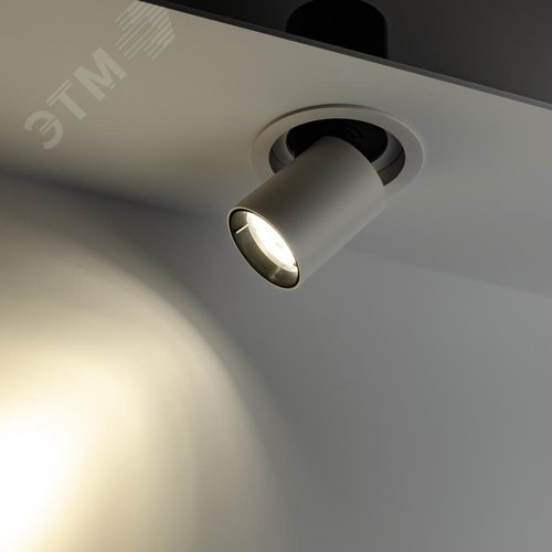 Светильник встраиваемый, ARTIN, выдвижной, поворотный, цилиндр, 90х90х92мм, LED 10Вт, 800Лм, 4200К, алюминий, белый - фото 6