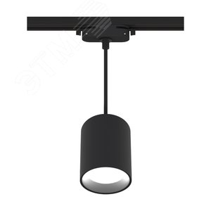 Светильник трековый, подвесной, светодиодный, ARTLINE, цилиндр, 80х80х100мм, 12Вт, 960Лм, 4000К, 230В, алюминий, 4.2м кв, черный - фото 1