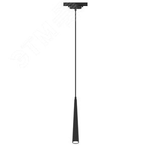 Светильник трековый, подвесной, светодиодный, ARTLINE, конус, 40х40х300мм, 12Вт, 960Лм, 4000К, 230В, алюминий, 6.4м кв, черный - фото 1