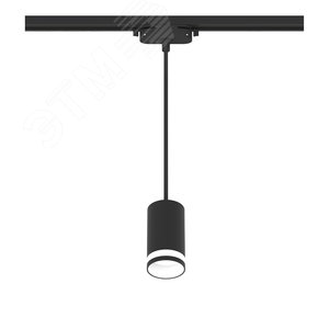 Светильник трековый, подвесной, ARTLINE, цилиндр, 55х55х100мм, GU10, 230В, алюминий/пластик, 2.6м кв, черный - фото 1
