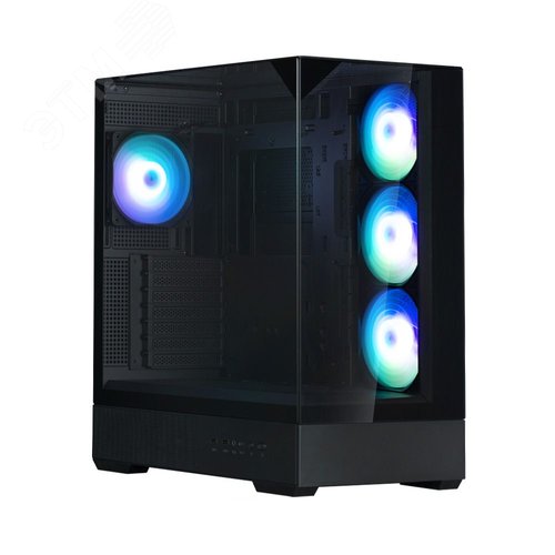 Изображение товара Корпус P40 Prism Plus Black, Mid Tower, ATX, с 4 ARGB-вентиляторами 120мм (шт)