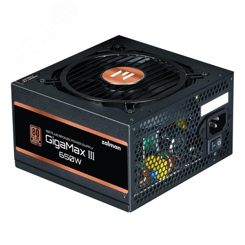 Изображение товара Блок питания ПК Gigamax, ATX, 650 Вт, 80PLUS Bronze (шт)
