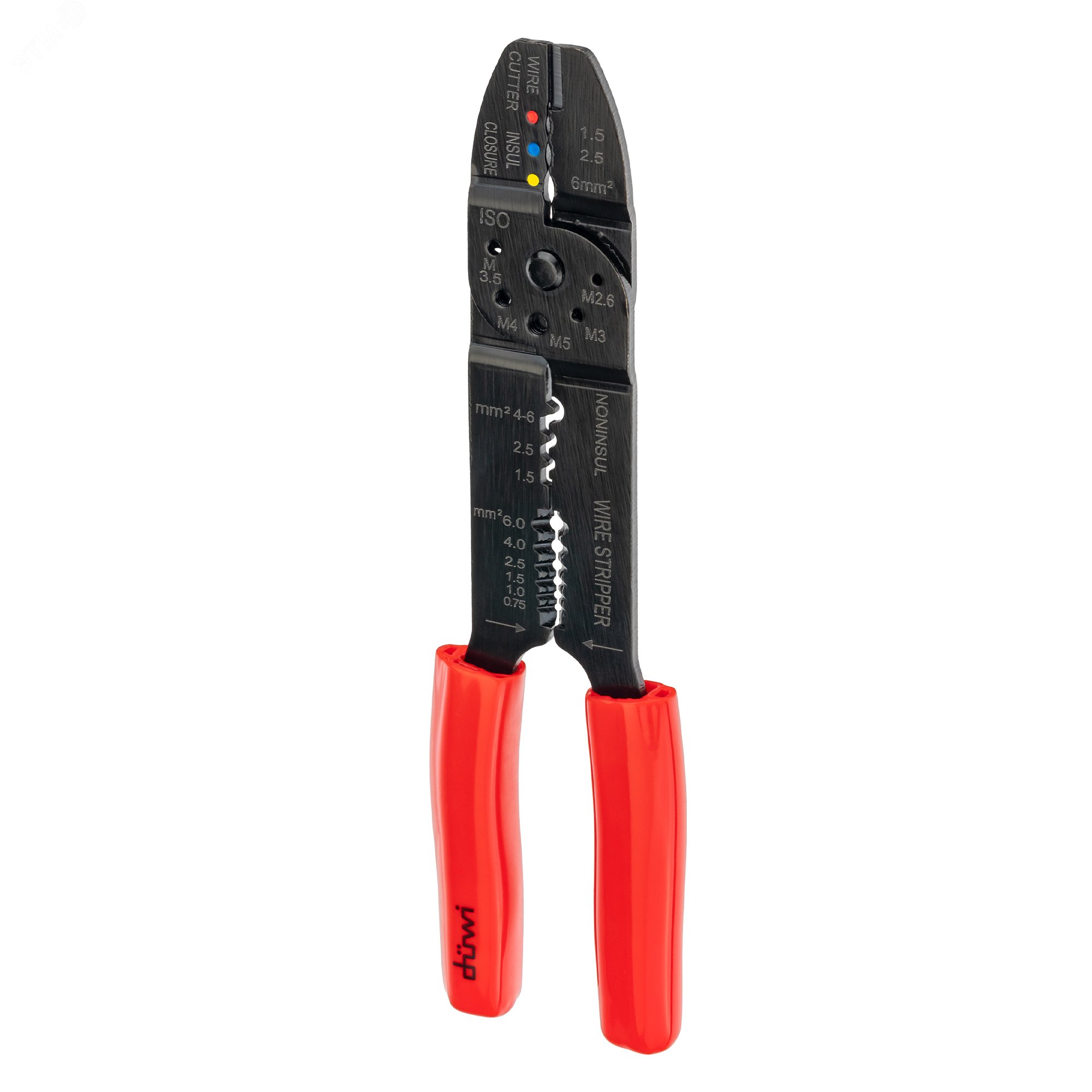 Изображение товара Кримпер для обжима наконечников, 1.5-6мм?, 26122 3, duwi (упак)