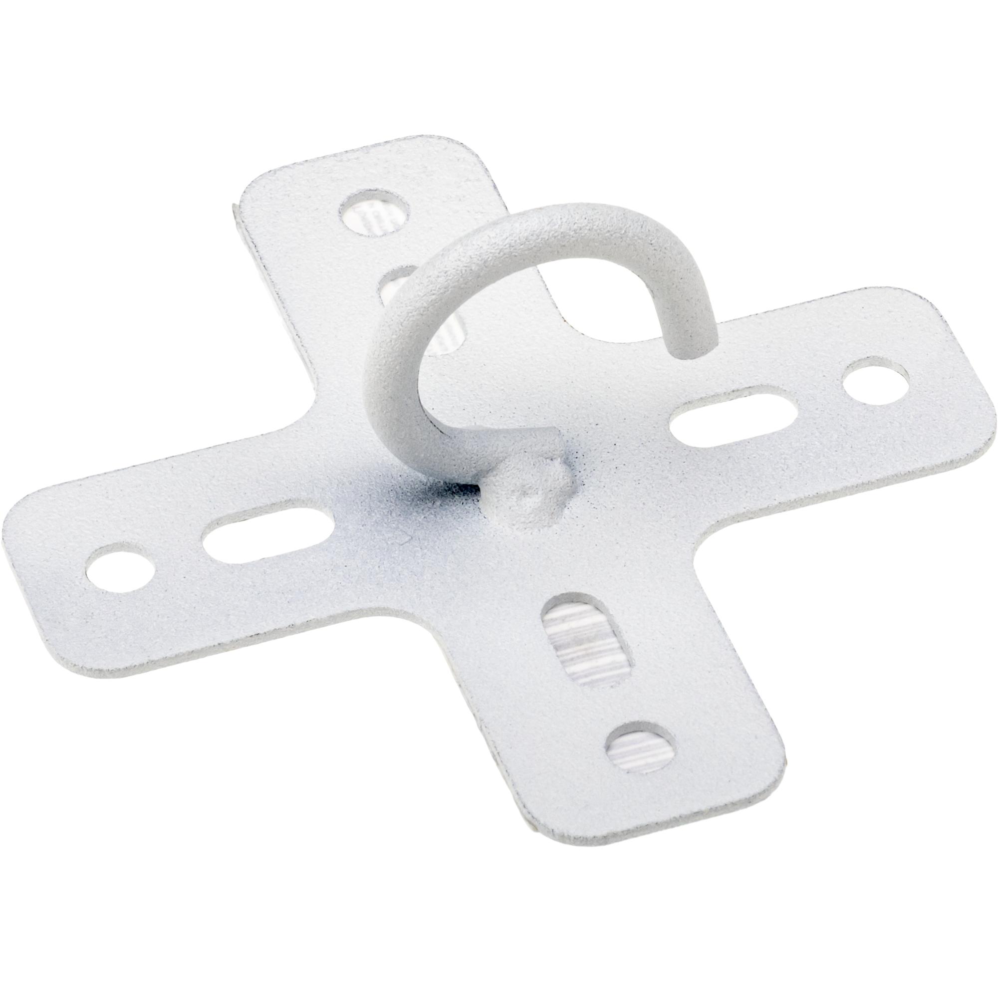 Кронштейн-переходник, для люстр, 75х75х25мм, нагрузка 20кг, сталь, белый