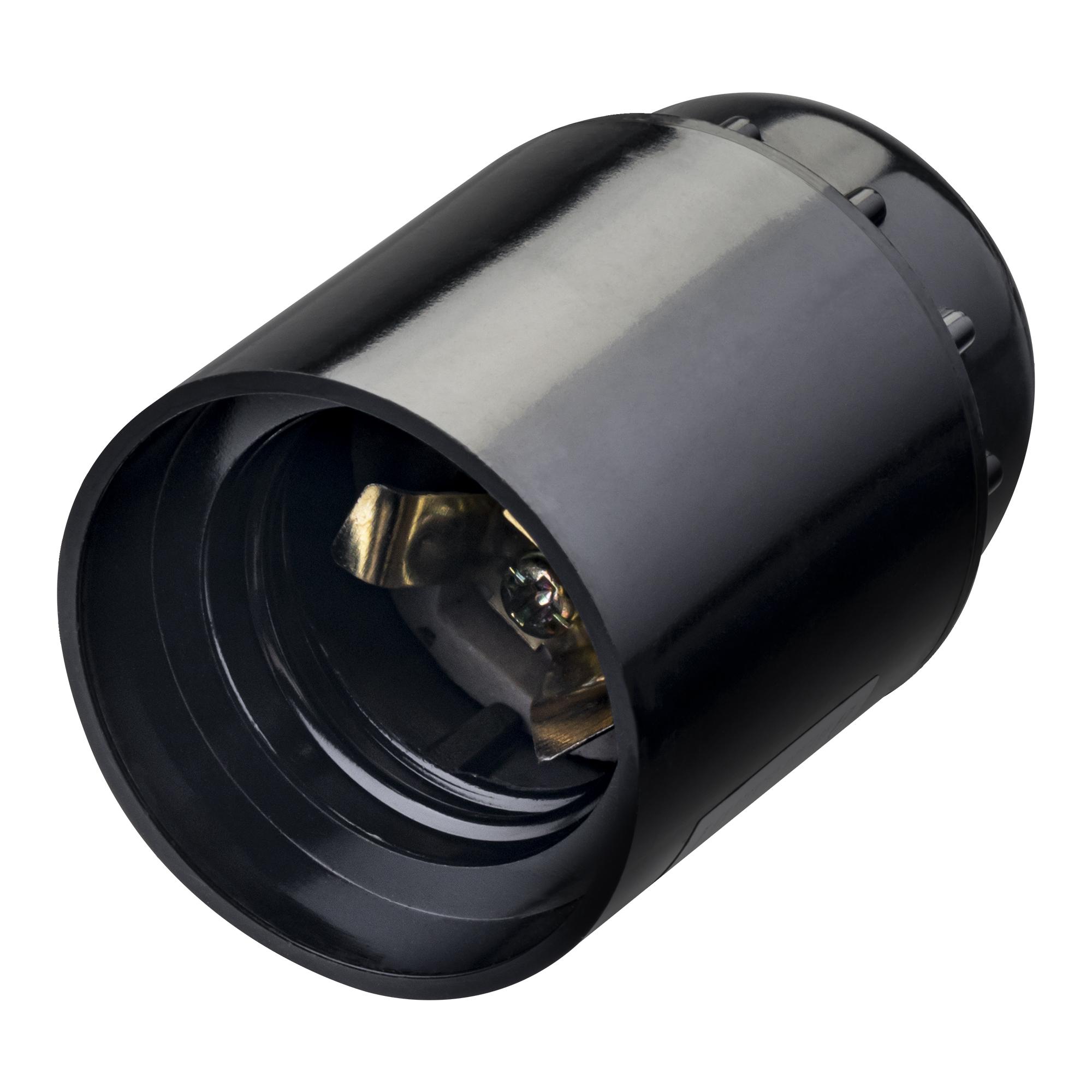 Патрон Е27, карболитовый, черный