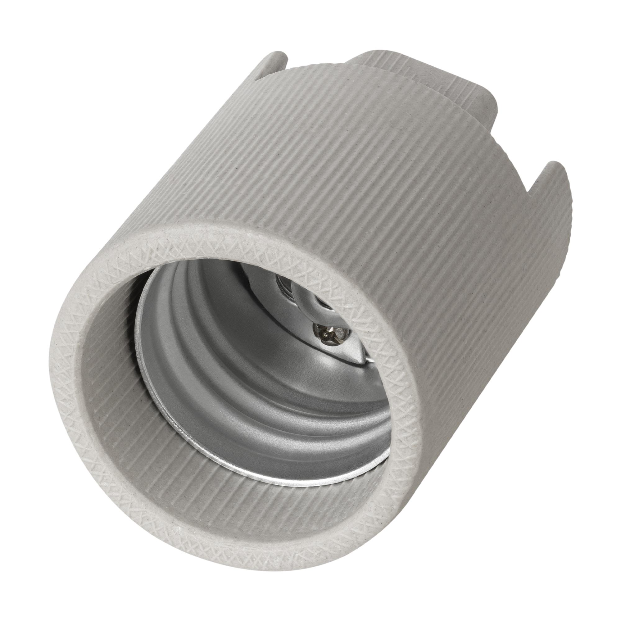 Патрон E40, керамический, бежевый