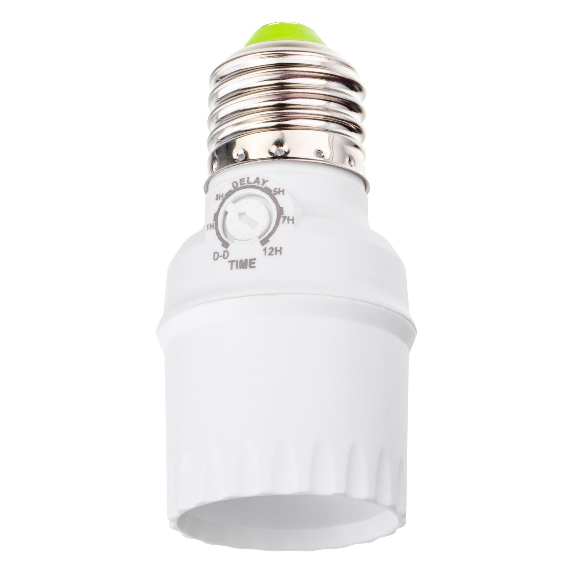 Датчик освещения, фотореле FR-04, под патрон E27, 20А, 15-100 Лк, со встроенным таймером отключения, IP20, белый