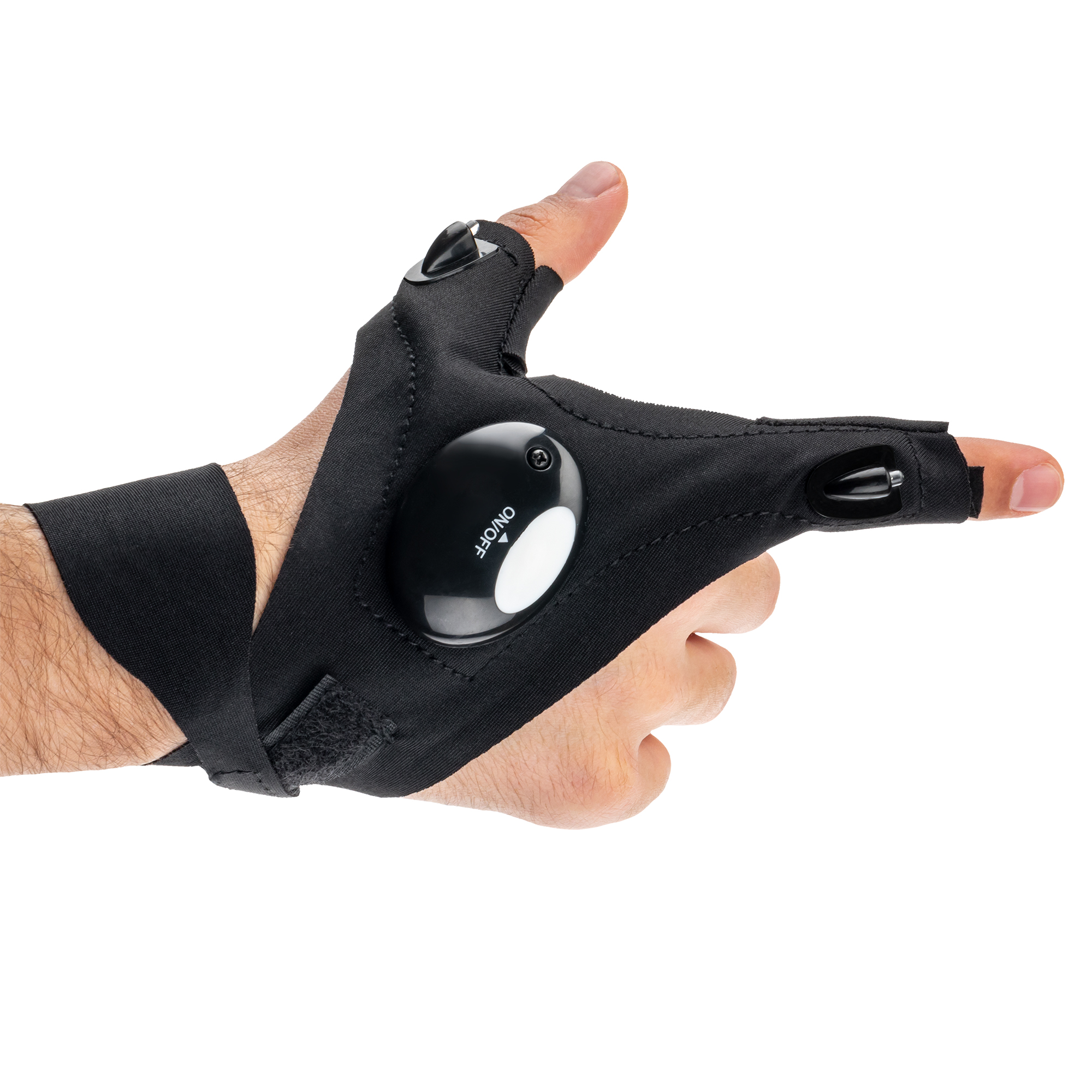 Перчатки с подсветкой, ручные, на батарейках, перчатки на обе руки в комплекте, батарейки в комплекте, CR20163 Вх4, Ritter