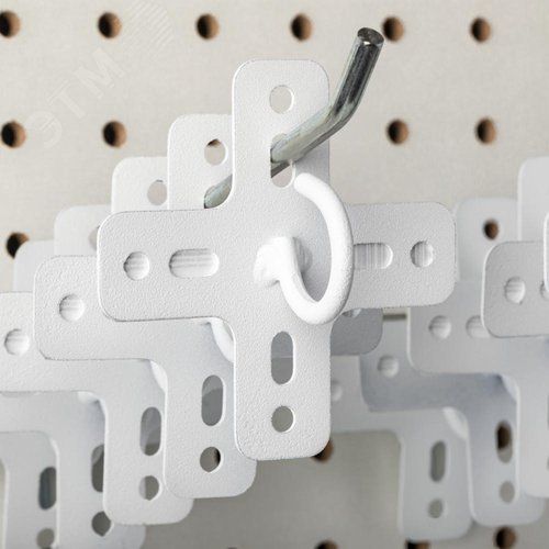 Кронштейн-переходник, для люстр, 75х75х25мм, нагрузка 20кг, сталь, белый - фото 5