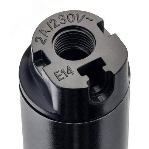 Патрон карболитовый, Е14, черный - фото 4