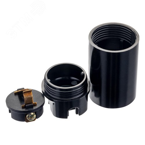 Патрон карболитовый, Е14, черный - фото 6