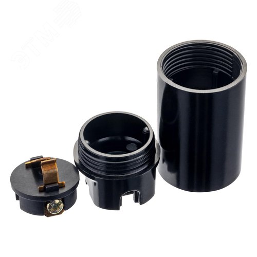 Патрон карболитовый, Е14, черный - фото 7