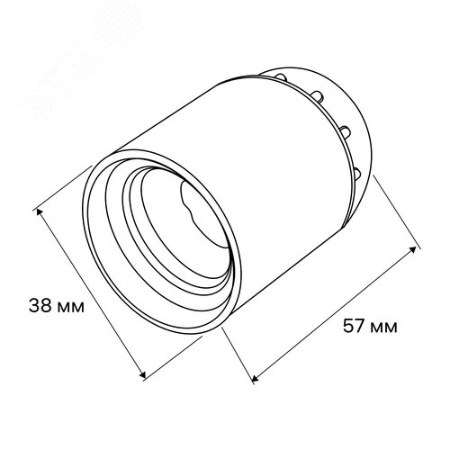 Патрон Е27, карболитовый, черный - фото 9