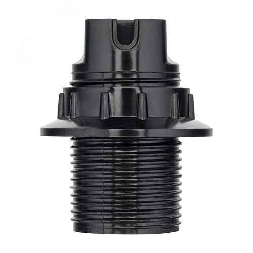 Патрон Е14, карболитовый с кольцом, черный - фото 3