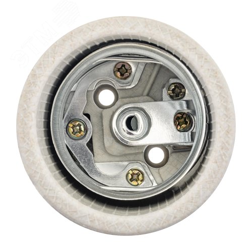 Патрон E40, керамический, бежевый - фото 5