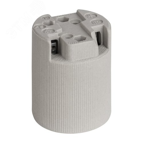 Патрон E40, керамический, бежевый - фото 6