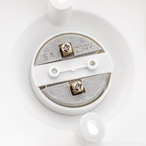 Патрон-основание E27, керамический, гладкий, белый - фото 6