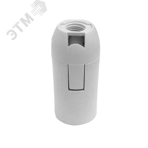 Патрон Е14, ПВХ термостойкий, белый - фото 1