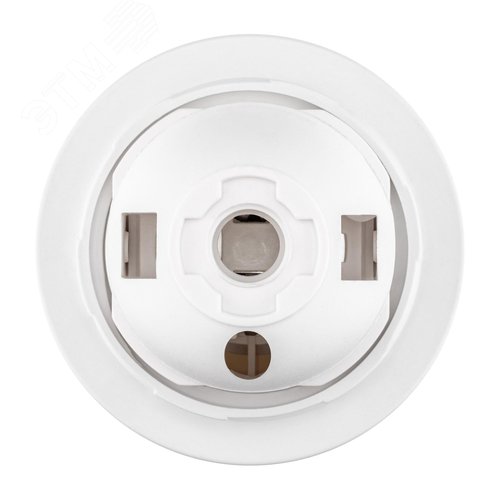 Патрон Е27, термостойкий пластик, с кольцом, белый - фото 6