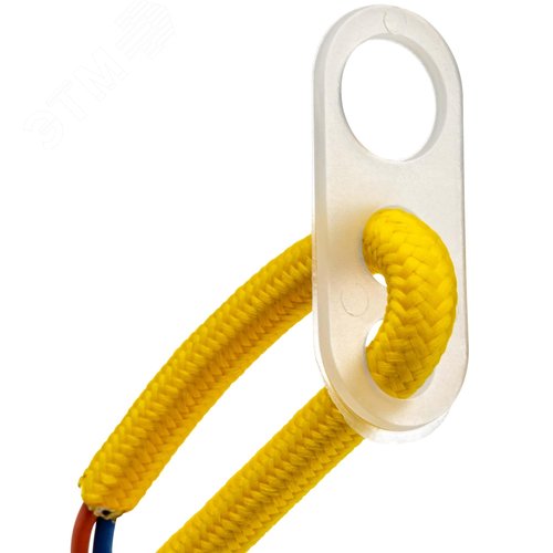 Патрон Е27 пластиковый с подвесом 1м, желтый, , REV - фото 5