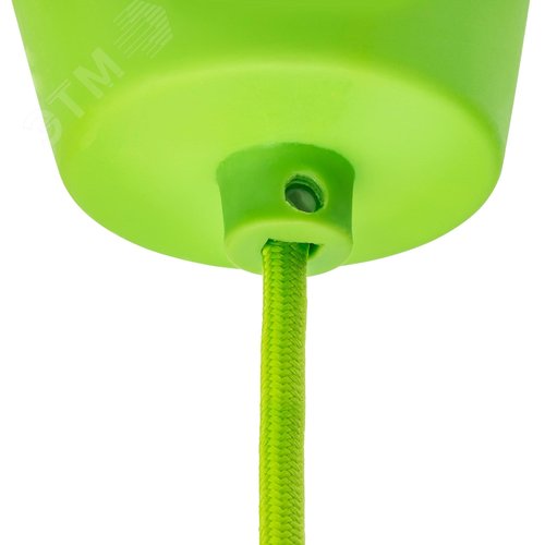 Патрон Е27 пластиковый с подвесом 1м, зеленый, , REV - фото 7