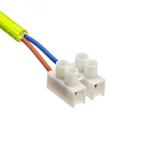 Патрон Е27 пластиковый с подвесом 1м, зеленый, , REV - фото 4