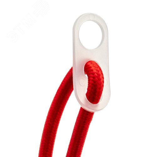 Патрон Е27 пластиковый с подвесом 1м, красный, , REV - фото 5