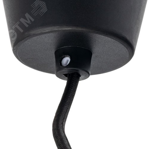 Патрон Е27 пластиковый с подвесом 1м, черный, , REV - фото 3