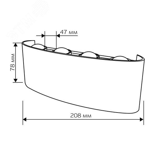 Светильник настенный, накладной, NUOVO LED, 210x42x78мм, 8Вт, термостойкий пластик, 3000К, IP54, черный, 8 лучей - фото 13