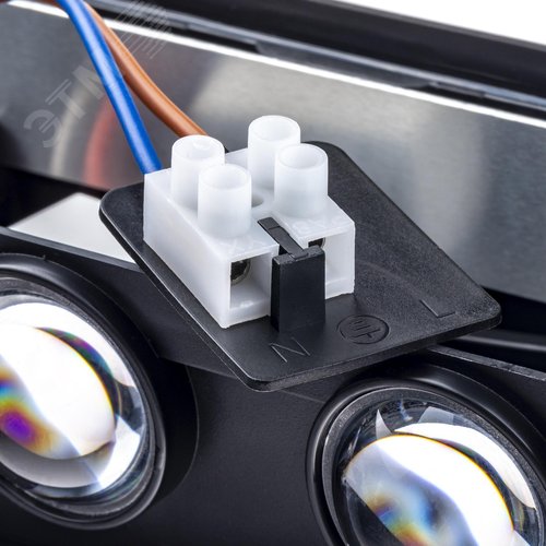 Светильник настенный, накладной, NUOVO LED, 210x42x78мм, 8Вт, термостойкий пластик, 4200К, IP54, черный, 8 лучей - фото 8