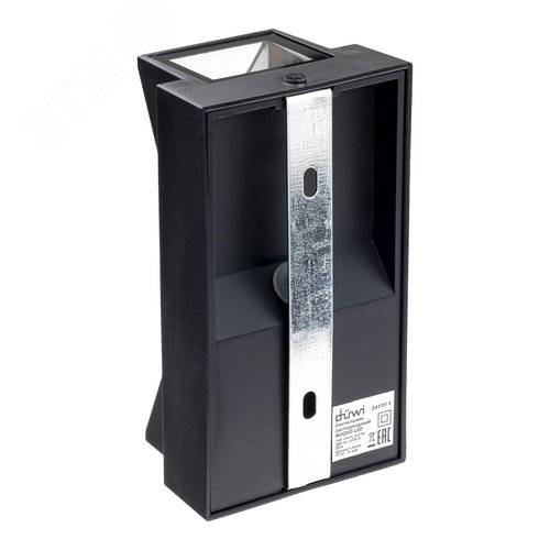 Светильник настенный, накладной, NUOVO LED, 180x65x140мм, 6Вт, термостойкий пластик, 4200К, IP54, черный, 2 луча - фото 7