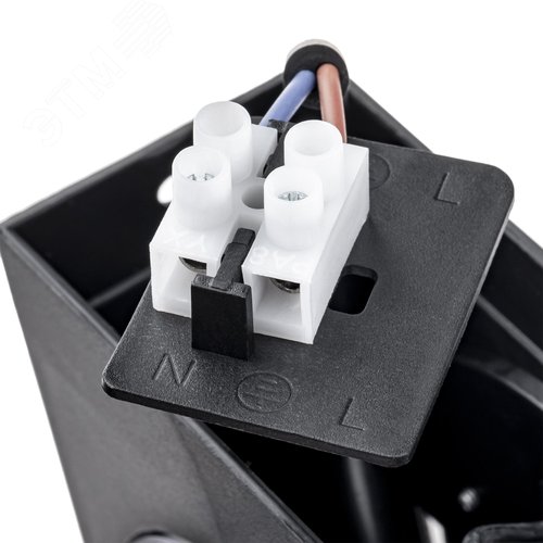 Светильник настенный, накладной, NUOVO LED, 103x100x135мм, 6Вт, термостойкий пластик, 4200К, IP54, черный - фото 6