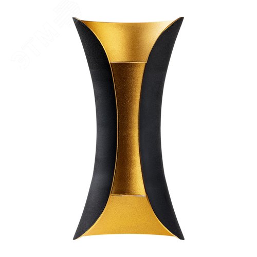 Светильник настенный, накладной, NUOVO LED, 100x83x200мм, 6Вт, термостойкий пластик, 3000К, IP54, черный, 2 луча - фото 3