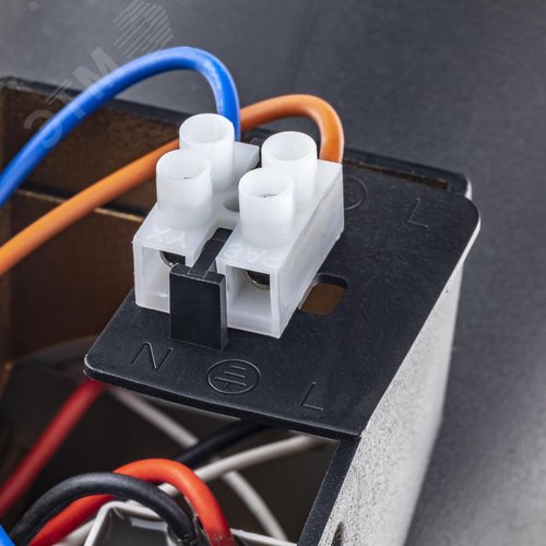 Светильник настенный, накладной, NUOVO LED, 100x83x200мм, 6Вт, термостойкий пластик, 3000К, IP54, черный, 2 луча - фото 7