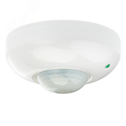 Датчик движения, потолочный/накладной, DDP-01, 360,10-420с, 6м, 1200 Вт, IP20, белый - фото 1