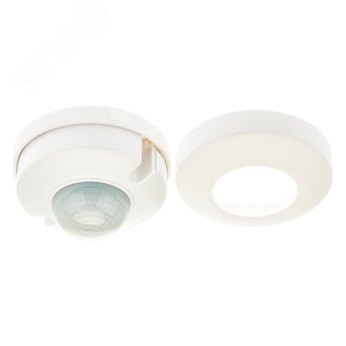 Датчик движения, потолочный/накладной, DDP-03, 3x detector, 360, 10-420с, 12м, 1200 Вт, IP20, белый - фото 6