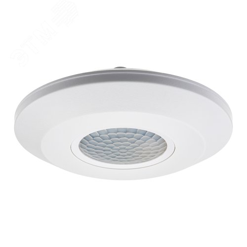 Датчик движения, потолочный/накладной, DDP-04 ULTRA SLIM, 360, 10-900с, 6м, 2000 Вт, IP20, белый - фото 1